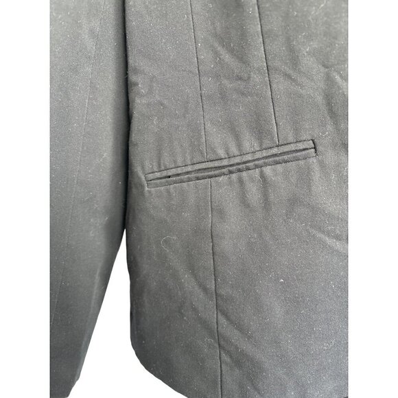 Liz Claiborne Blazer Black Women 18 Fully Lined One Button Notch Collar - Picture 3 of 11